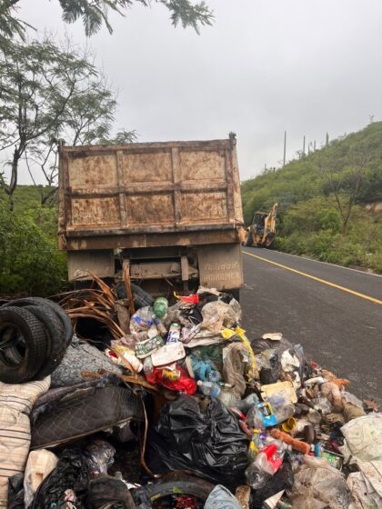 Más de 50 toneladas de basura reportó la Procuraduría Ambiental en el tequio de la carretera Huajuapan – Mariscala
